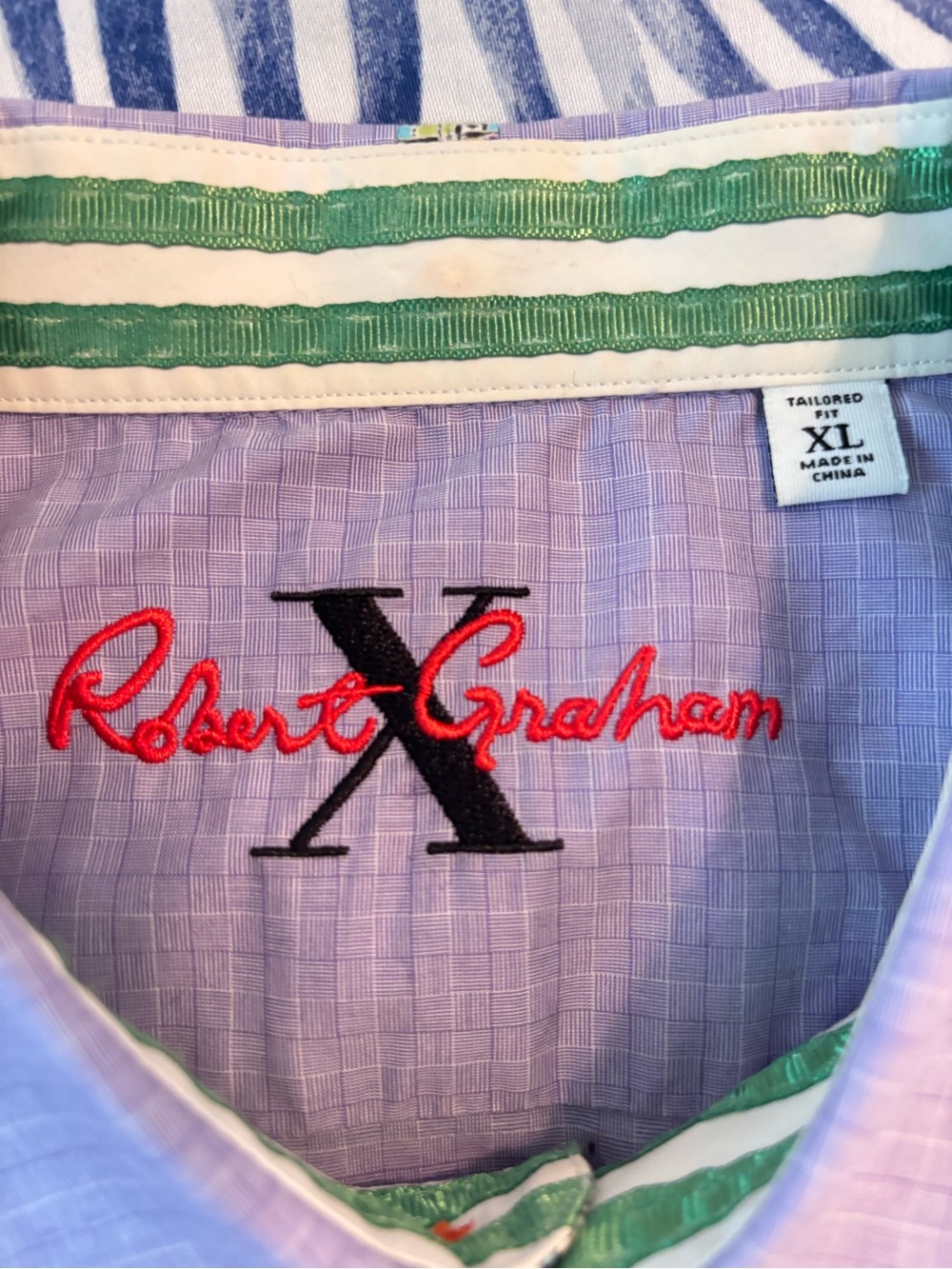Robert Graham Funky Cotton Lavender Dress Shirt with Subtle Texture Collectors